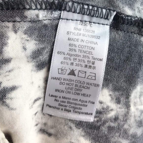 Off White & Grey Tye Dye Bomber Cotton Jacket - Picture 3 of 7